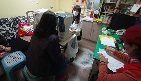 1130311糖尿病麗睛專案視網膜檢查照片1